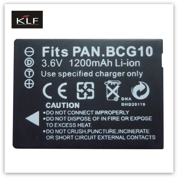 Camera battery BCG10E for Panasonic